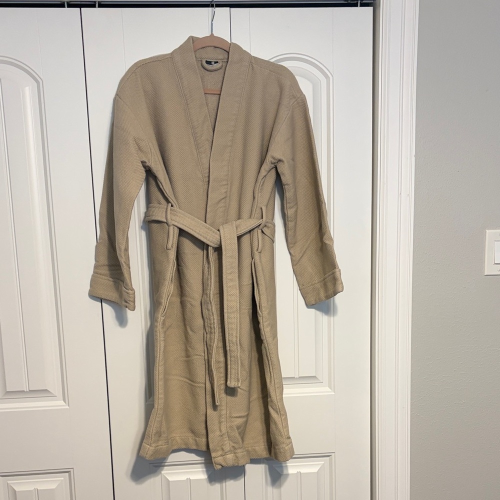 Hotel Collection Beige Bathrobe, Size M, 100% cotton, great condition.